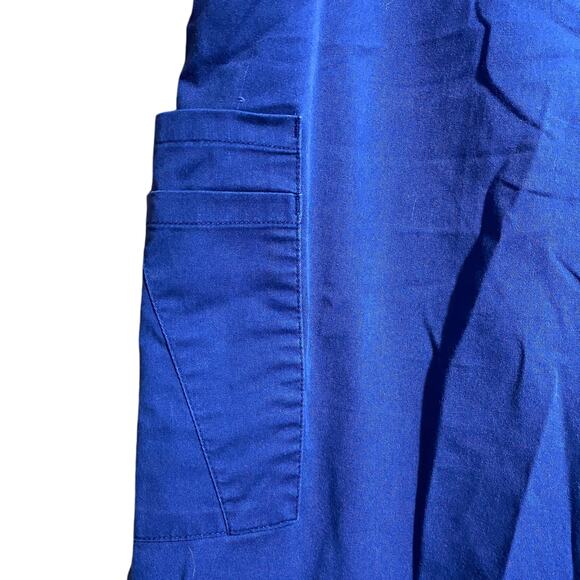 Scrub Star navy blue boot cut scrub pants - large - Picture 2 of 8